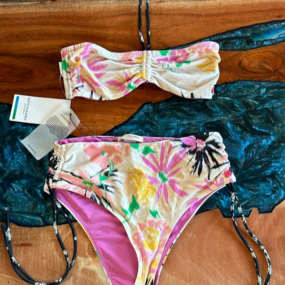 Ladies Scotch & Soda tropical bikini XS new with tags